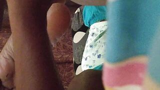 Fingering and Fucking Cumshot on Shaved Pussy