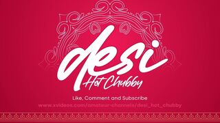 Very Hot Sexy Indian Desi Chubby Girl with Big Boobs and Hairy Pussy Masturbates While Watching Porn