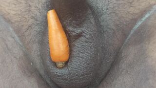 Horny Bhabhiji Enjoying Her Brother in Law Dick with Carrot