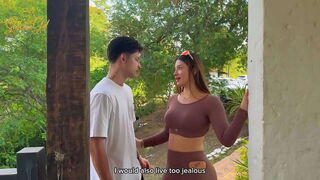 I'_m unfaithful to my sugar mommy with the neighbor in her yard