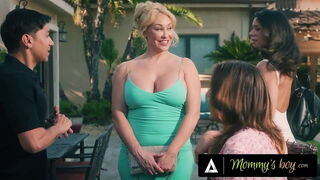 MOMMY'_S BOY - MILF Penny Barber CAUGHT BFF Fucking Her Stepson &_ JOINS IN! BUSTY STEPMOM GROUP SEX!