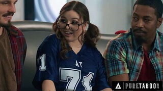 PURE TABOO Mischievous Teen Leana Lovings Seduces Her Stepdad'_s Best Friends