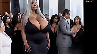 Old grandma have sex with young virgin boy in elevator and give his big dick blowjob (3D/AI/hentai)