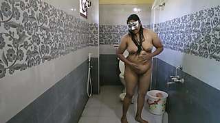 Big Boob Indian Bhabhi Dipinnita Taking Shower