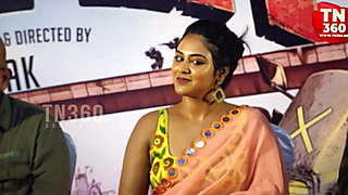 Curvy, dusky bitch Indhuja Ravichandran morning tribute 1