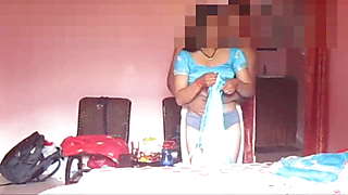 Brother put on a Saaree to sister