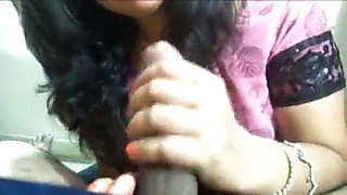 A house wife eating cum her husband