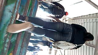 desi ass in tight jeans